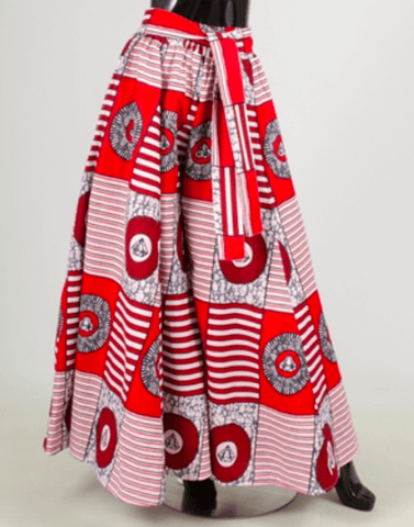 Authentic african print wide leg pants