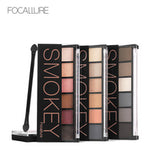 6 Colors Eyeshadow Palette Glamorous Smokey Eye Shadow Shimmer Makeup Kit Focallure