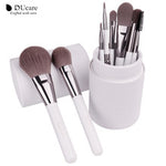 DUcare 8pcs professional makeup brushes with white brush holder